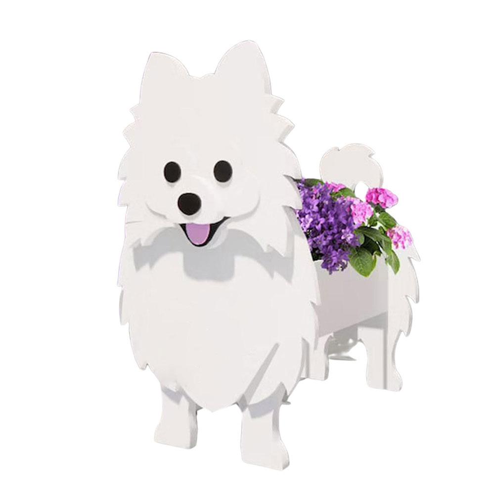 Garden Flower Pot Dog Planter